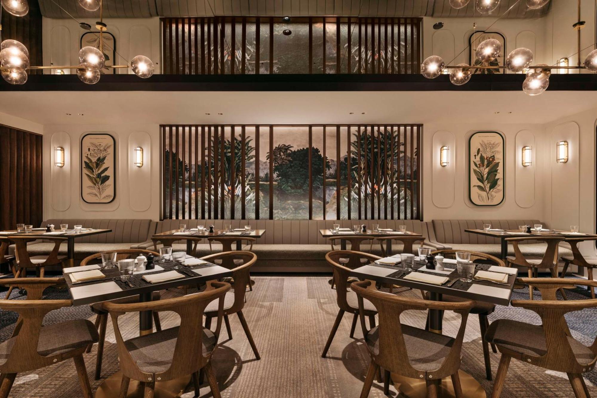 Hilton Singapore Orchard Kültér fotó Interior of the restaurant